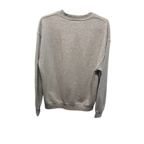 Vintage Crewneck Cartoon Cat Stressed Out Sweatshirt Gray Pink Medium 80s 90s - Picture 6 of 7